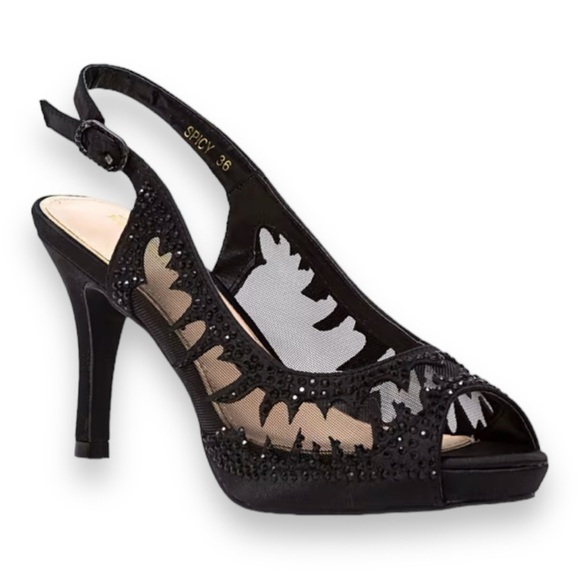 Women’s Lady Couture Spicy Platform Dress Sandals US 11.5/EU42, Black, 3”Heel - Picture 1 of 8